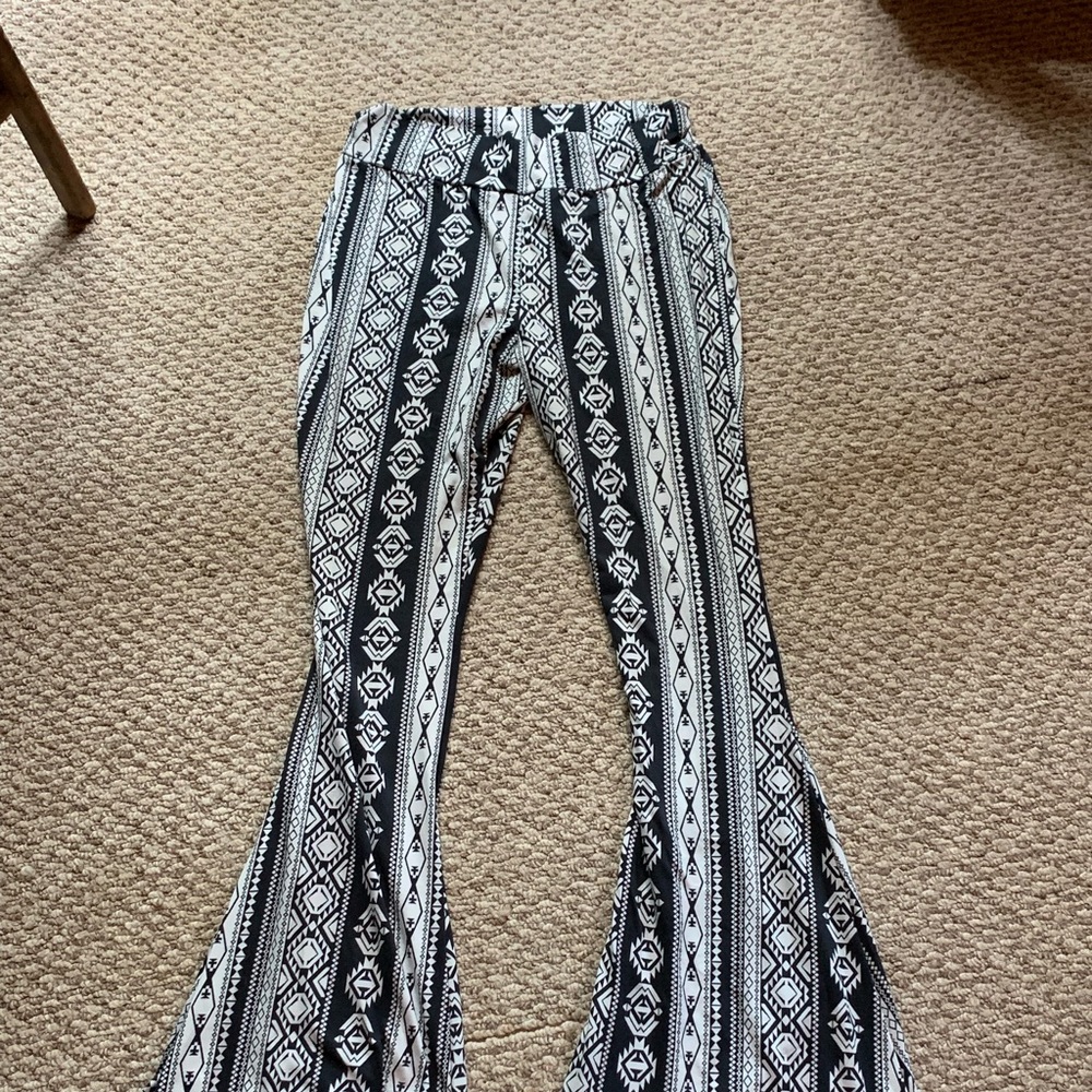 High Waist, Stretch 70s Bell Bottom Flare Pants